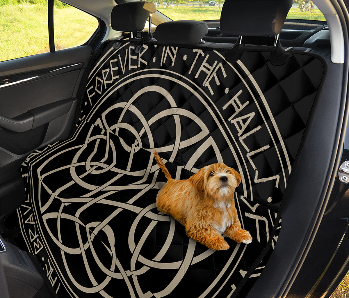 Scandinavian Viking Symbol Print Pet Car Back Seat Cover