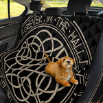 Scandinavian Viking Symbol Print Pet Car Back Seat Cover
