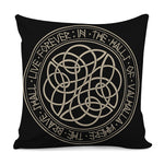 Scandinavian Viking Symbol Print Pillow Cover