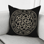 Scandinavian Viking Symbol Print Pillow Cover