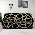 Scandinavian Viking Symbol Print Sofa Cover