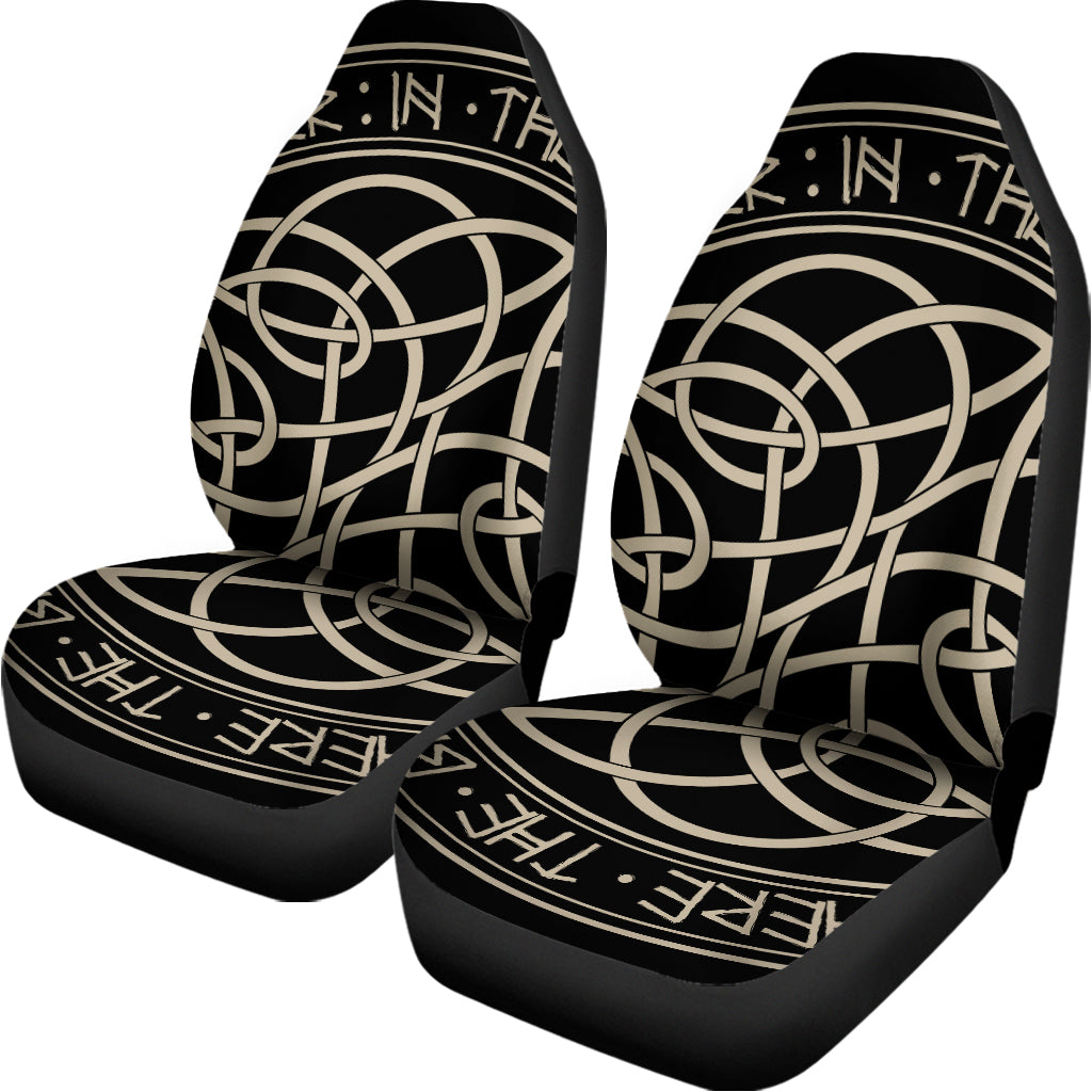 Scandinavian Viking Symbol Print Universal Fit Car Seat Covers