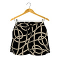Scandinavian Viking Symbol Print Women's Shorts