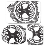 Scandinavian Yggdrasil Print 3 Piece Bath Mat Set
