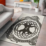 Scandinavian Yggdrasil Print Area Rug