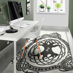 Scandinavian Yggdrasil Print Area Rug