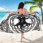 Scandinavian Yggdrasil Print Beach Sarong Wrap