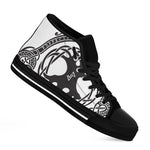 Scandinavian Yggdrasil Print Black High Top Shoes