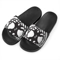 Scandinavian Yggdrasil Print Black Slide Sandals
