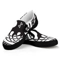 Scandinavian Yggdrasil Print Black Slip On Sneakers