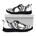Scandinavian Yggdrasil Print Black Sneakers
