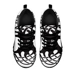 Scandinavian Yggdrasil Print Black Sneakers