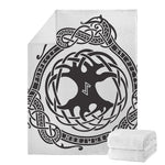 Scandinavian Yggdrasil Print Blanket