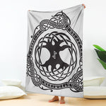 Scandinavian Yggdrasil Print Blanket