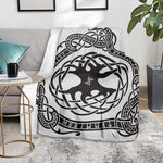 Scandinavian Yggdrasil Print Blanket