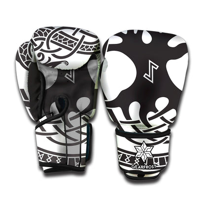 Scandinavian Yggdrasil Print Boxing Gloves