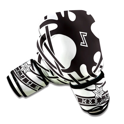 Scandinavian Yggdrasil Print Boxing Gloves