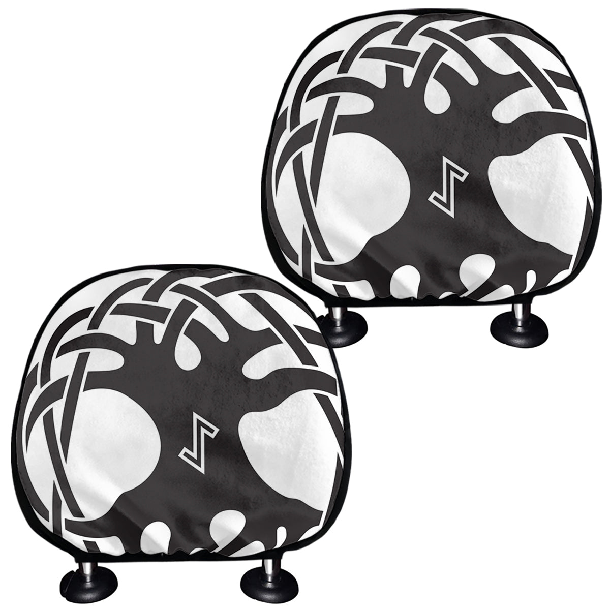 Scandinavian Yggdrasil Print Car Headrest Covers