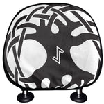 Scandinavian Yggdrasil Print Car Headrest Covers