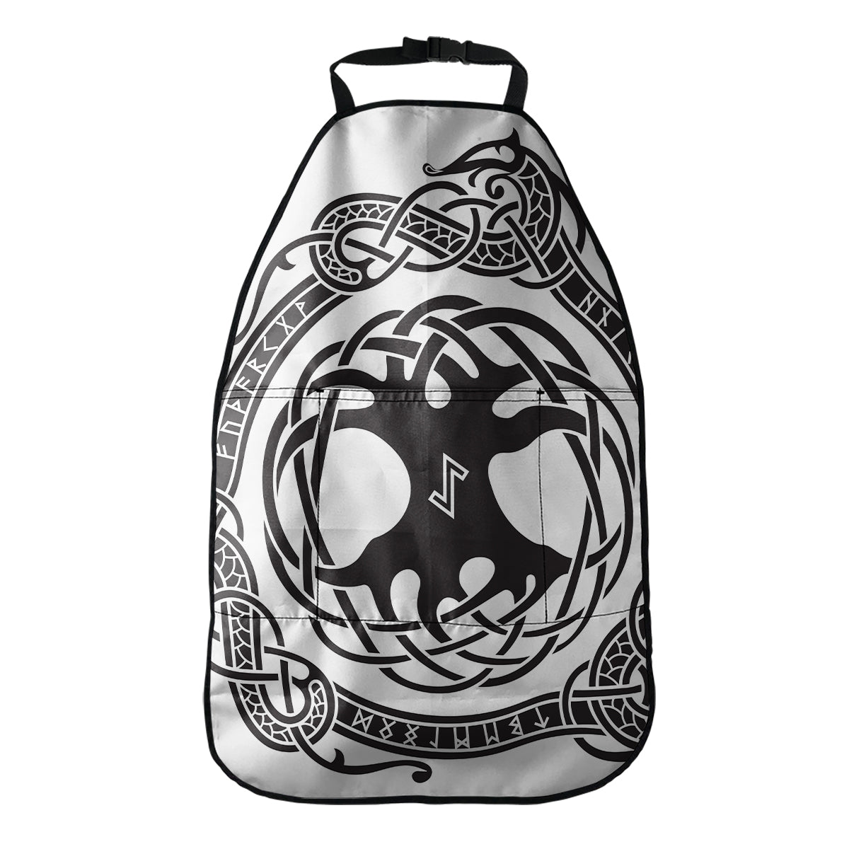 Scandinavian Yggdrasil Print Car Seat Organizers