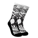 Scandinavian Yggdrasil Print Crew Socks