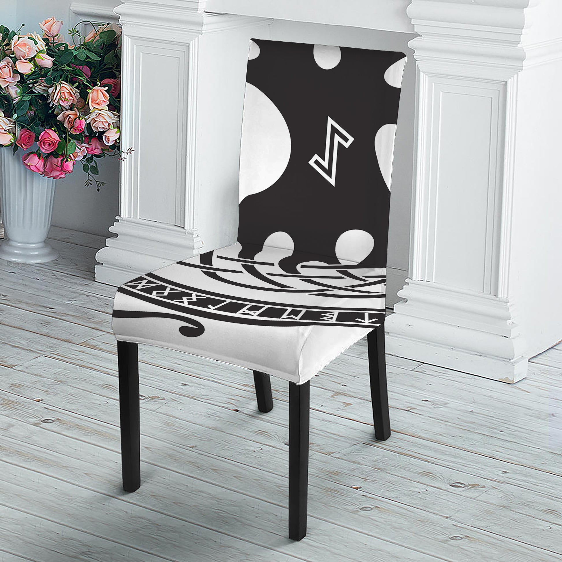 Scandinavian Yggdrasil Print Dining Chair Slipcover