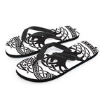 Scandinavian Yggdrasil Print Flip Flops