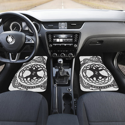 Scandinavian Yggdrasil Print Front and Back Car Floor Mats