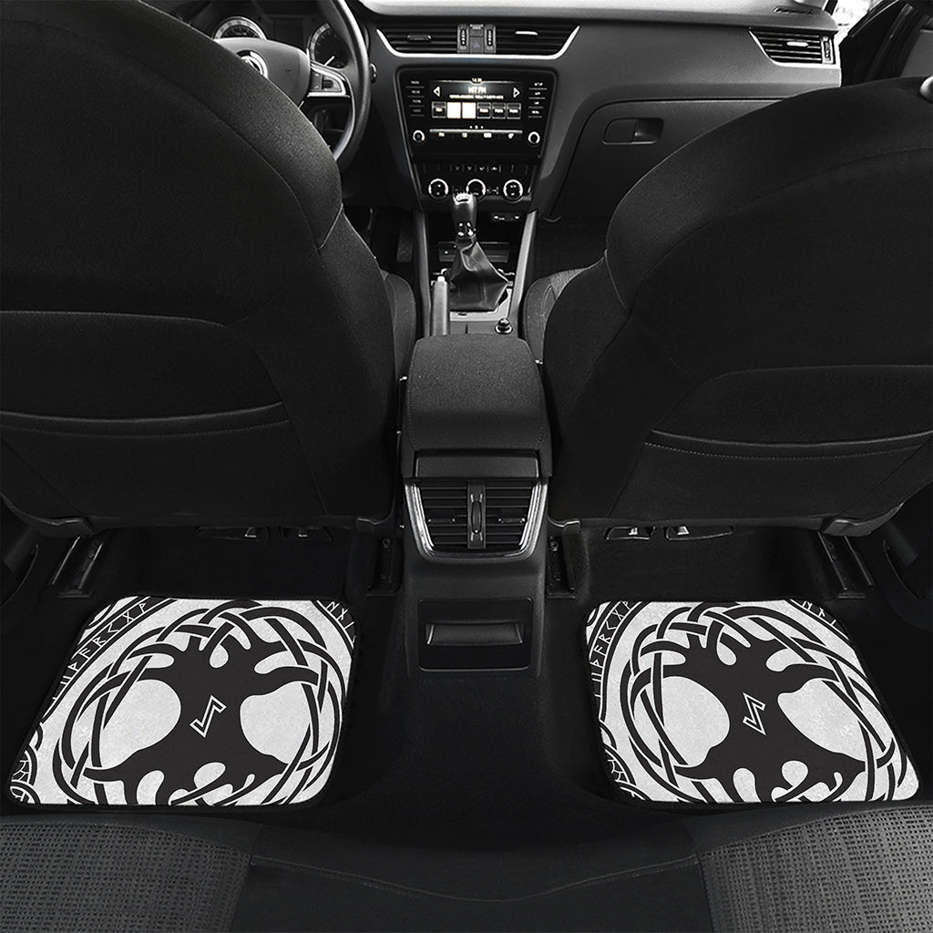 Scandinavian Yggdrasil Print Front and Back Car Floor Mats