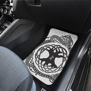 Scandinavian Yggdrasil Print Front Car Floor Mats