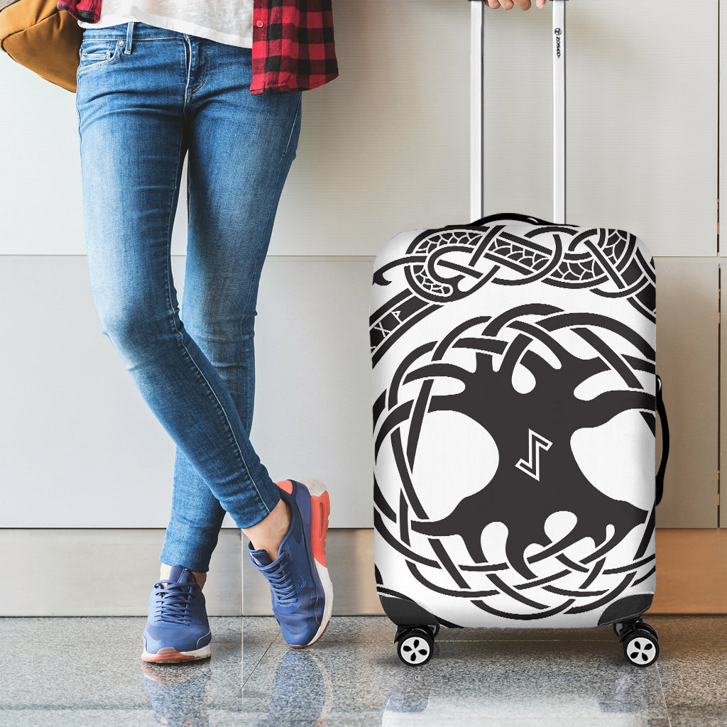 Scandinavian Yggdrasil Print Luggage Cover