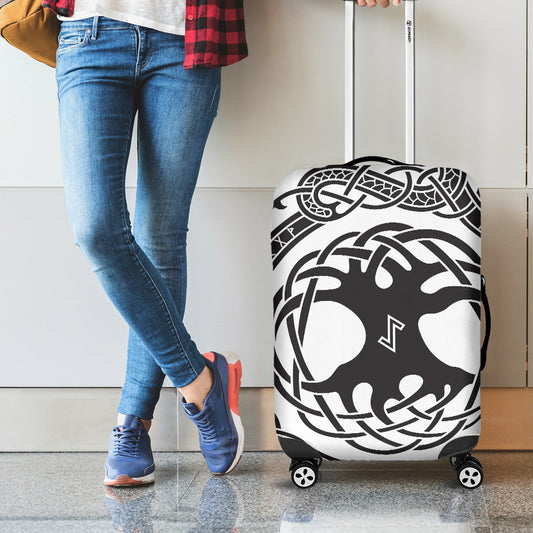 Scandinavian Yggdrasil Print Luggage Cover