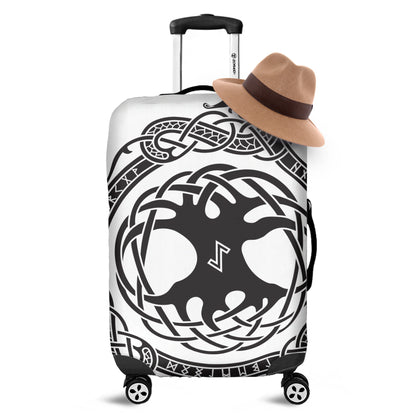 Scandinavian Yggdrasil Print Luggage Cover