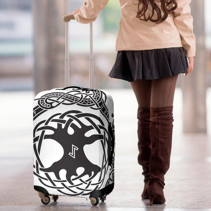 Scandinavian Yggdrasil Print Luggage Cover