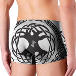 Scandinavian Yggdrasil Print Men's Boxer Briefs