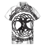 Scandinavian Yggdrasil Print Men's Short Sleeve Shirt