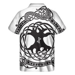 Scandinavian Yggdrasil Print Men's Short Sleeve Shirt
