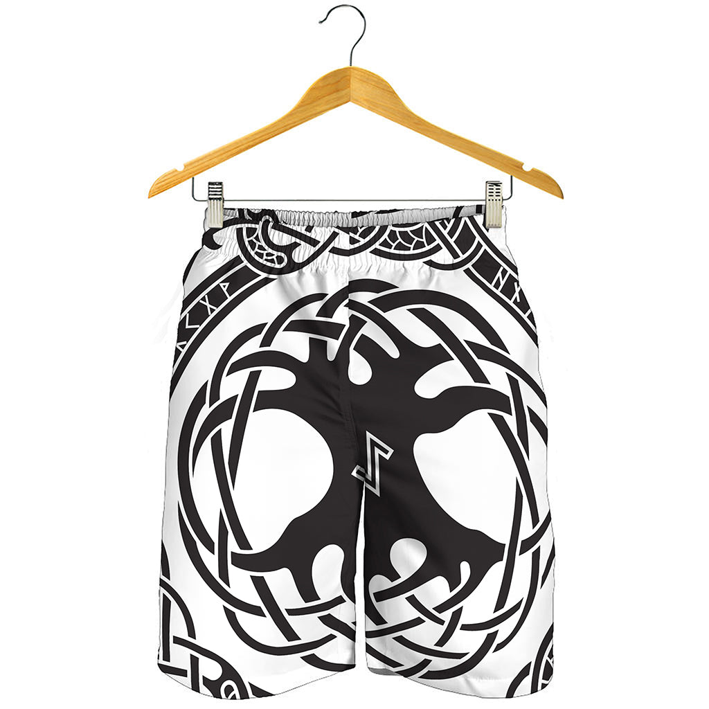 Scandinavian Yggdrasil Print Men's Shorts