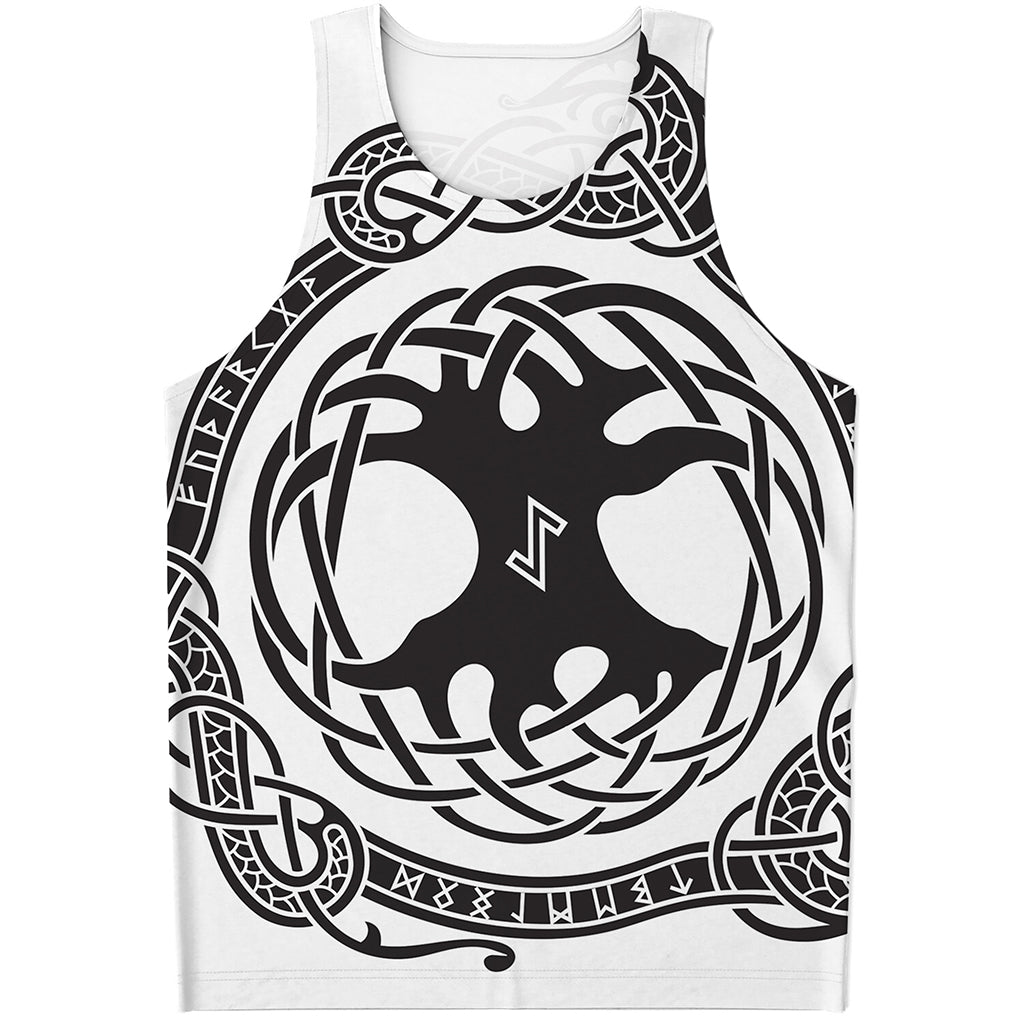 Scandinavian Yggdrasil Print Men's Tank Top