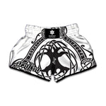 Scandinavian Yggdrasil Print Muay Thai Boxing Shorts