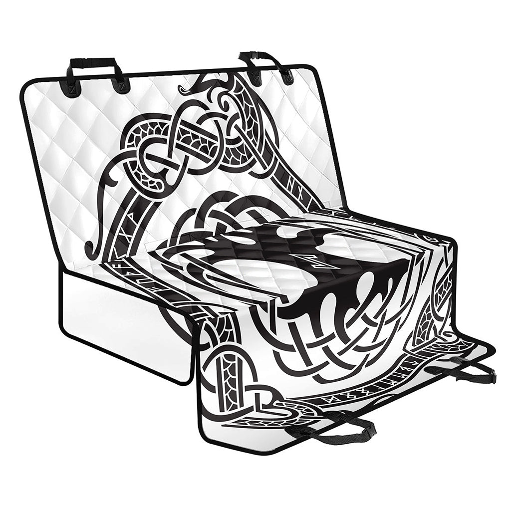 Scandinavian Yggdrasil Print Pet Car Back Seat Cover