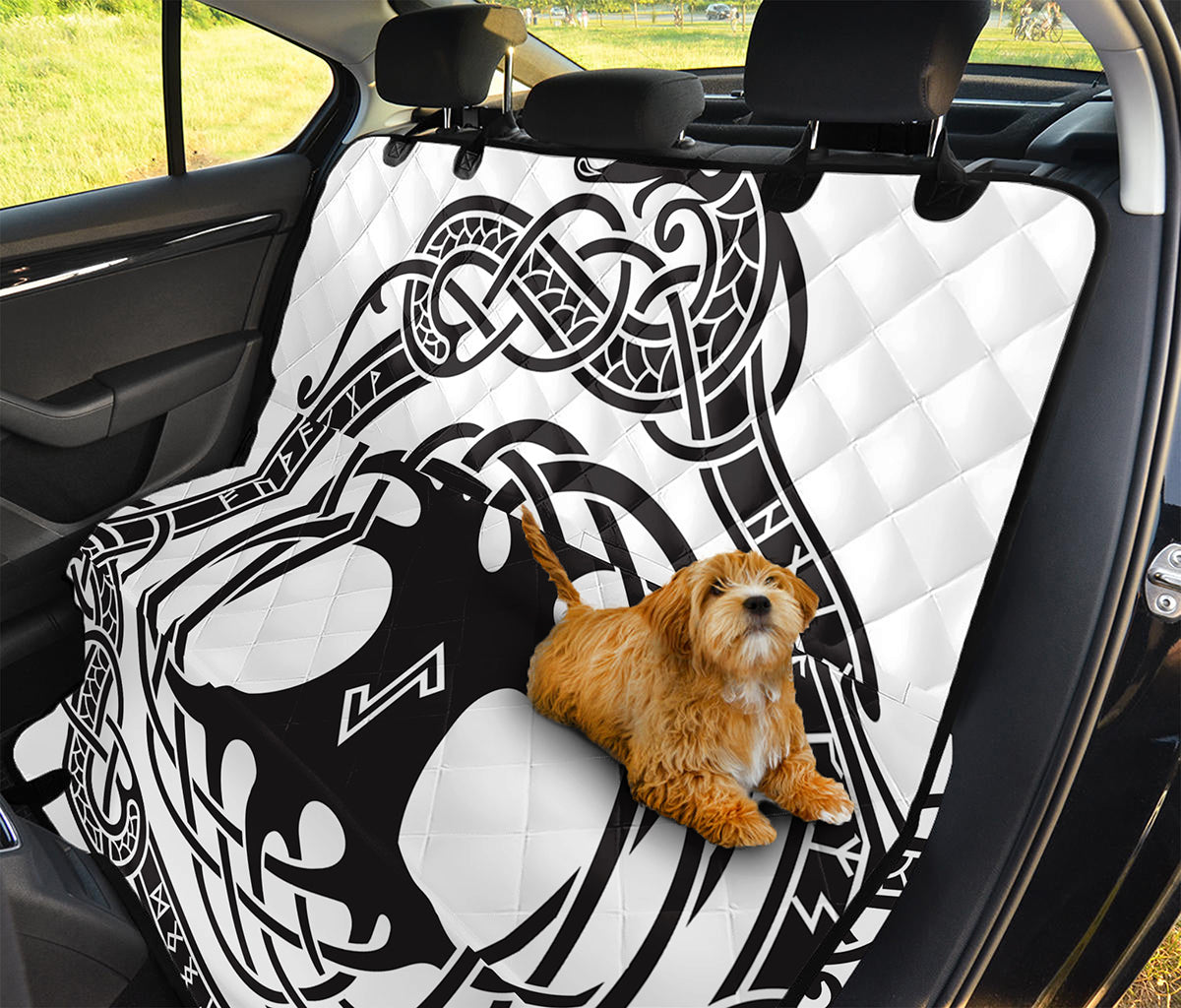 Scandinavian Yggdrasil Print Pet Car Back Seat Cover