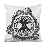 Scandinavian Yggdrasil Print Pillow Cover
