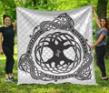 Scandinavian Yggdrasil Print Quilt