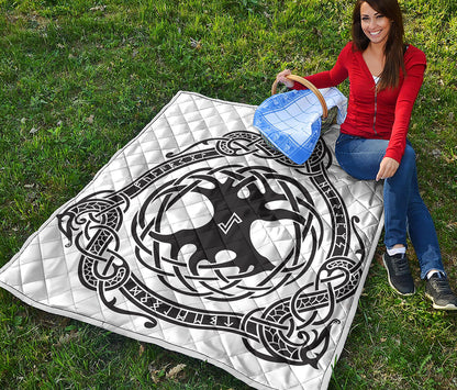 Scandinavian Yggdrasil Print Quilt
