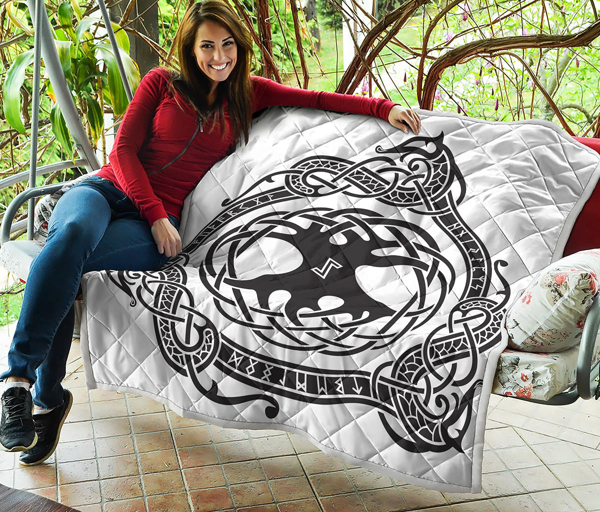 Scandinavian Yggdrasil Print Quilt