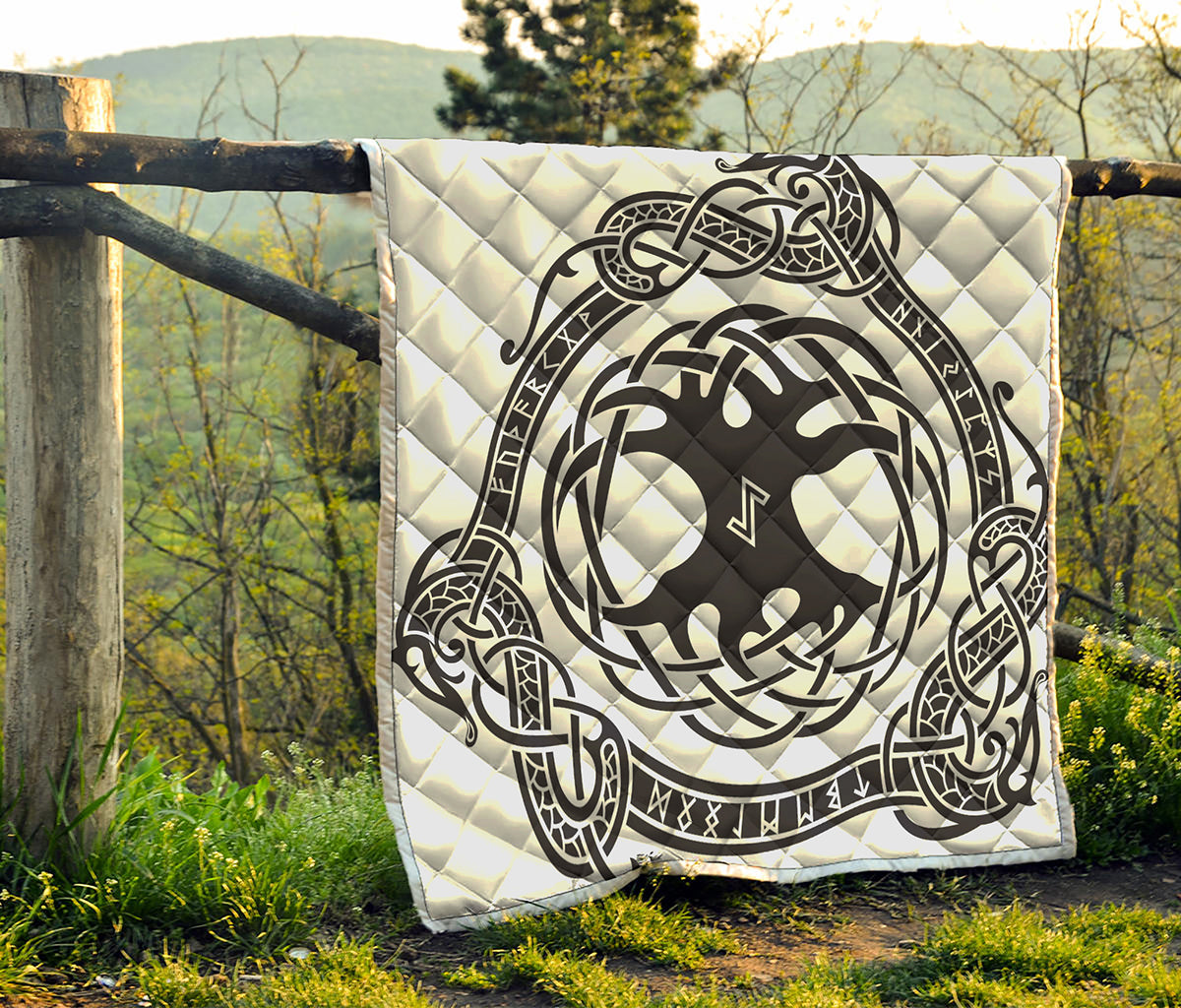 Scandinavian Yggdrasil Print Quilt
