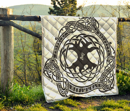 Scandinavian Yggdrasil Print Quilt