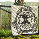 Scandinavian Yggdrasil Print Quilt