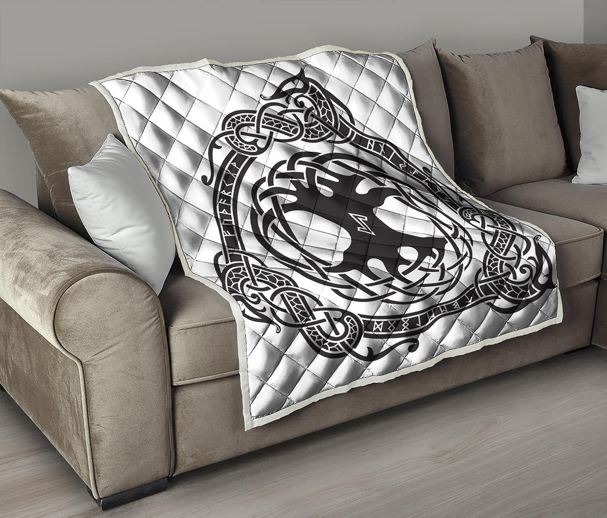 Scandinavian Yggdrasil Print Quilt